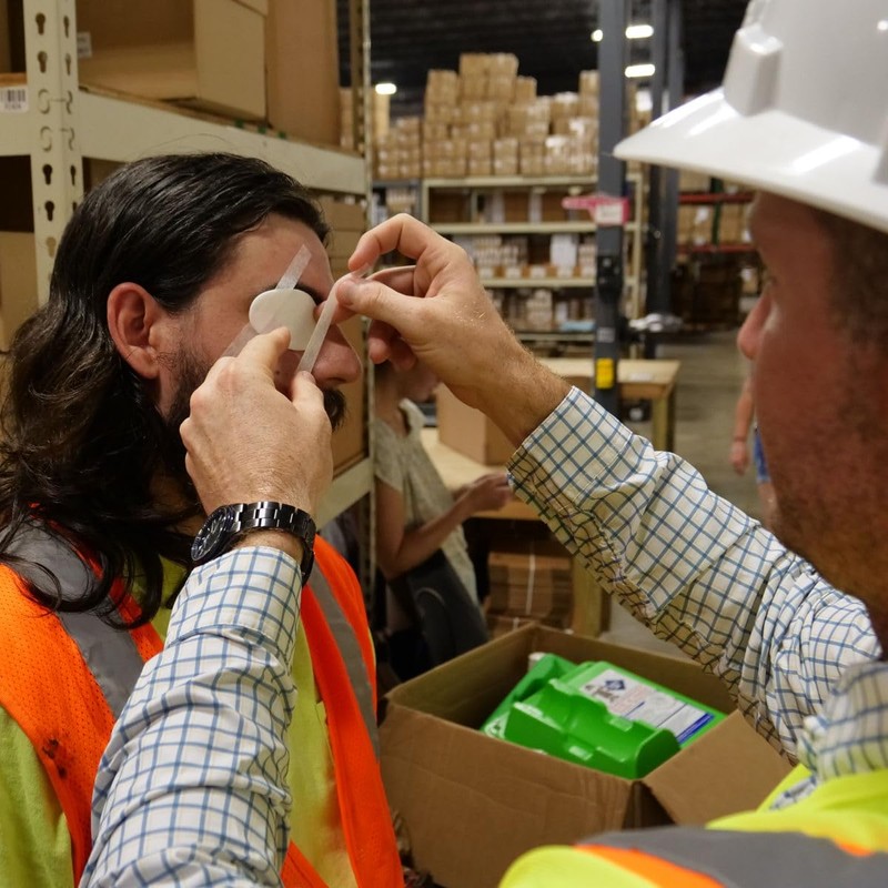 First Aid Only 4-Piece Eye Wash Kit with Oval Eye