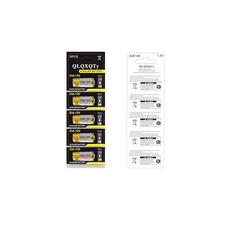 QLQXQTy 10PACK 23a A23 23A 23AE Alkaline Battery 12V