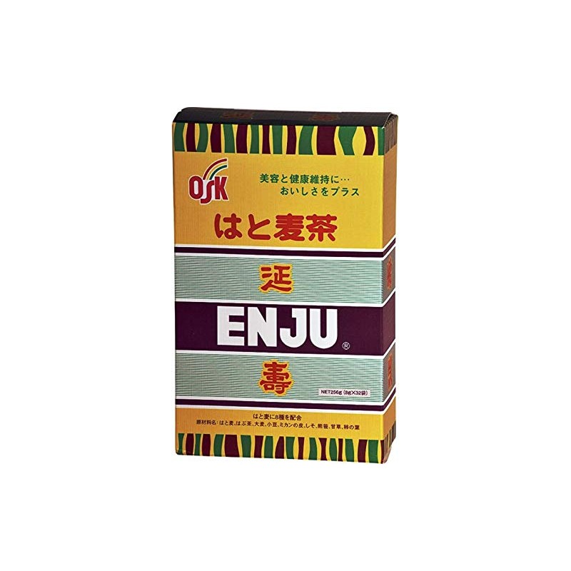 OSK Hato Barley Tea Enju, 0.3 oz (8 g) x