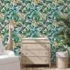 Tempaper Pink Botanical Havana Palm Removable Peel and Stick Wallpaper,