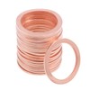 sourcing map 20Pcs 22mm x 28mm x 1.5mm Copper Flat