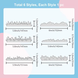 GLOBLELAND Grass Edge Metal Die Cuts Grass Edge Cutting Dies Cut Stencils for Scrapbooking Cutting Dies DIY Album Card Making Decor Craft Photo Album Decorative Embossing Paper Dies