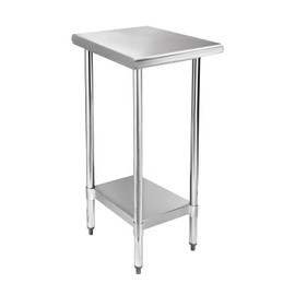 STABLEINK NSF Stainless Steel Table, 24 x 14 Inches Metal Prep & Work Table with Adjustable Undershelf, for Commercial Kitchen, Restaurant, Hotel and Garage,Small Stainless Steel Table