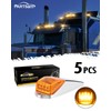 Partsam 31LED Amber Cab Marker Light Waterproof Top Roof Running