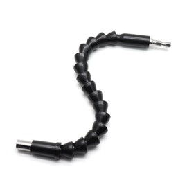 LDEXIN Brocas de extensión de eje flexible de 11.9 pulgadas, extensión de broca flexible hexagonal de 1/4 pulgadas, conexión de cambio rápido, vástago hexagonal magnético, herramienta de trinquete automático/mecánica