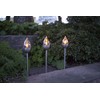 Star Olympus LED Solar Torch, Stainless Steel, Set of 3,