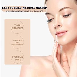 CC Cream, Crema CC que Ajusta el Tono de la Piel SPF 43 Crema Correctora de Color de Maquillaje Hidratante Autoajustable para Pieles Maduras (Marfil)