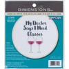 Dimensions 72-76190 Need Glasses Counted Cross Stich Kit, 14 White