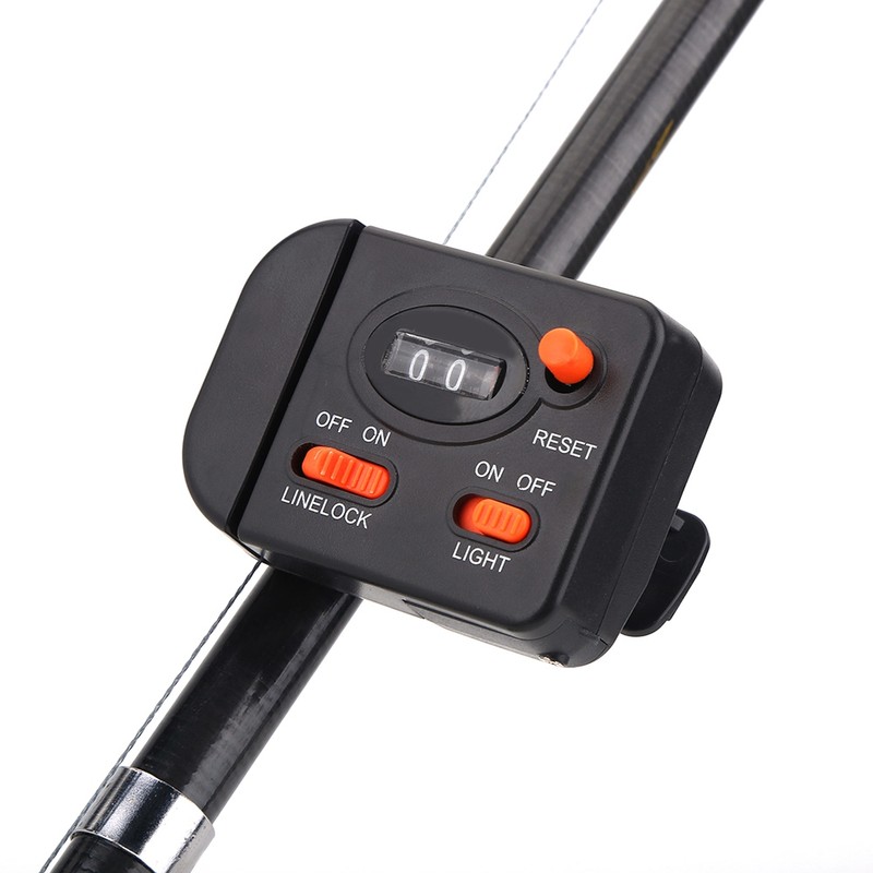 Professional Clip on Rod Fishing Line Counter Depth Finder Digital
