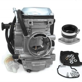 YJGZSVK Carburetor For Yamaha Bear Tracker 250 YFM250X YFM250XL 2WD 1999-2004 Replaces 4XE-14140-12-00 4XE-13586-00-00 Intake Manifold Boot