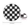 eMagTech 4PCS Car Coasters Grid Pattern Auto Cup Holder Insert