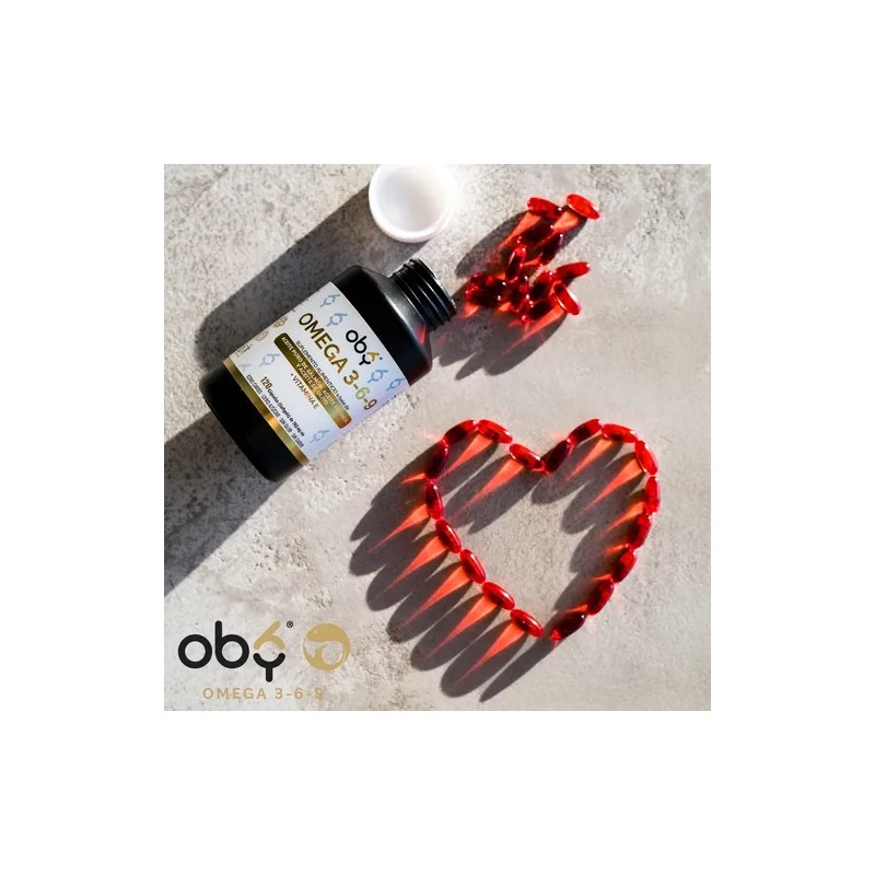 Oby Omega 3-6-9 + Vitamina E (EPA y DHA) -