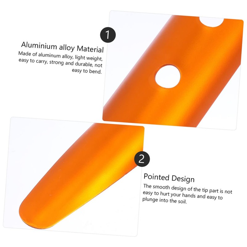 WHAMVOX 3pcs Portable Camping Tent Nail Stakes Durable Ground Pegs