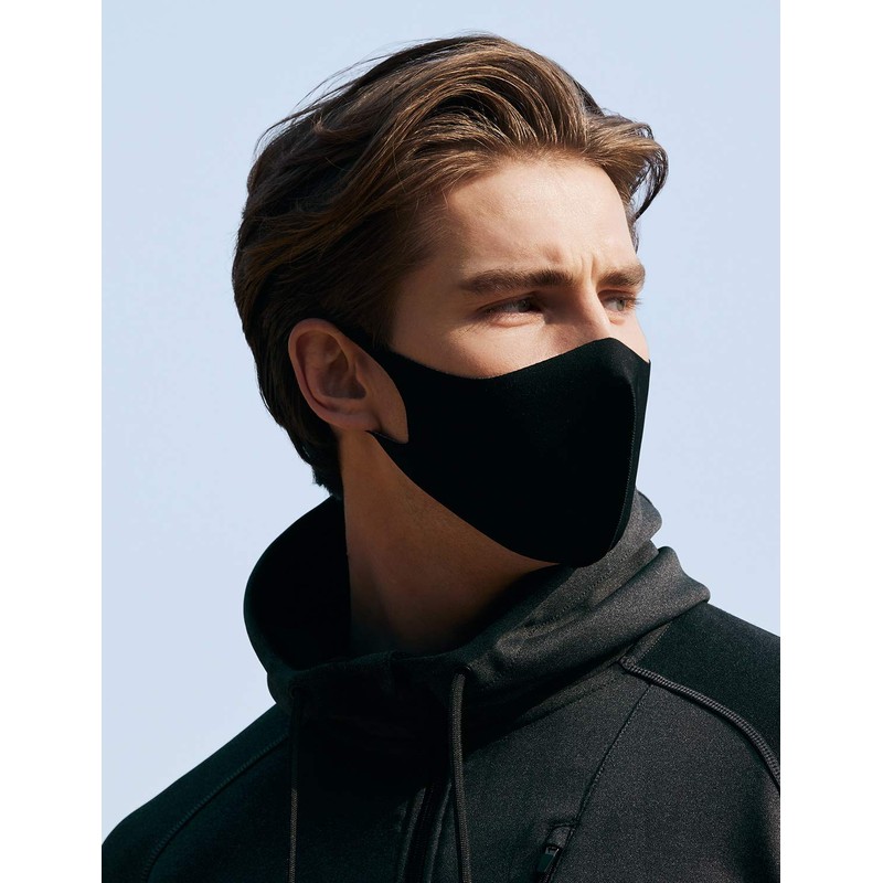 TSLA Men & Women's Copper Infused Face Mask, Washable Reusable
