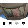 90X65cm Mesh Car Ceiling Cargo Net Double-Layer Car Organizer Pocket
