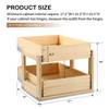 Mulush Pull Out Cabinet Organizer, 17''W×21''D×16''H Soft Close Slide Out