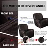 ANARACHON Leather Look Oversize Recliner Chair Covers, Thick 4 Pieces
