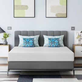 FDW 6 Inch Bamboo Charcoal Full Cooling Gel Memory Foam Mattress/Breathable Bed Mattress/Medium-Firm/Pressure Relief/CertiPUR-US Certified/Mattress in a Box, Full