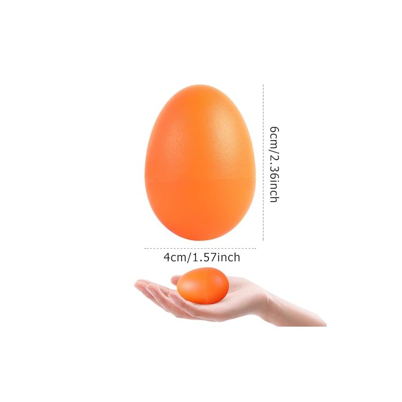 Augshy 14 PCS Egg Shakers Percussion Musical Egg Maracas Easter