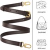 RICLVS Genuine Vachetta Leather Crossbody Strap Genuine Leather Adjustable Replacement
