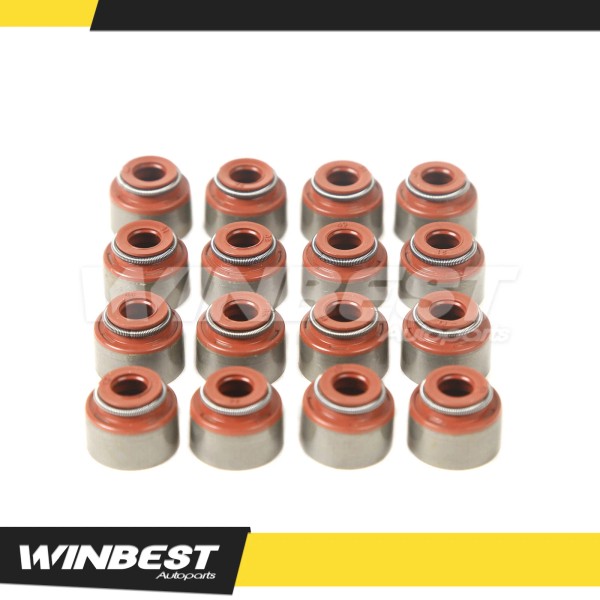 Winbest Autoparts 16 Valves Stem Seals for 93-05 Ford Kia