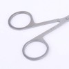Tijeras de corte de pestañas de cejas de acero inoxidable