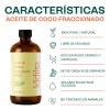 Aceite de Coco Fraccionado Natural Líquido | Facial, Capilar y