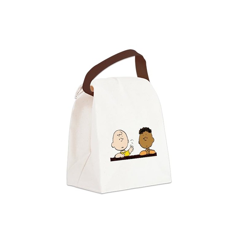 CafePress Peanuts Chuck & Franklin Canvas Lunch Bag with Strap