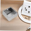 TEHAUX Electric Outlet Box Wall Socket Panel Stainless Steel Construction