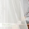 PONY DANCE 102 inch Extra Long Sheer Curtains for Bedroom