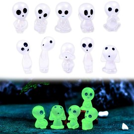 Pack of 30 Alien Resin Figures, Glow in the Dark Ornaments, Glow in the Dark Alien Figures, Aliens, Ornaments