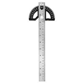 2in1 Multifunctional Magnetic Straight and Angle Measuring Ruler  Woodworking Scribe Ruler Woodworking Ruler Detachable Angle Gauge Double Scales Free Combination Ruler with Mortise and Tenon Function