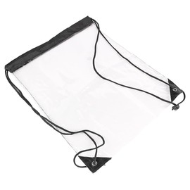 Tiardey 3pcs Drawstring Backpack Transparent Drawstring Bag PVC Drawstring Bag Swimming Bag Drawstring Gym Bag Suitable For Sports Swimming Activities Stadium Gym