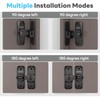 Mixizigoz Barn Door Lock, 90/180 Degree Flip Door Locks, Protect