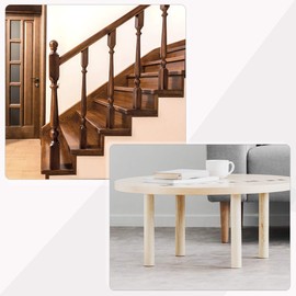 sourcing map Pack of 10 M10 Hanger Screws Length 3-1/8 Inch (80 mm) Double Head Screws Self-Tapping Replacement 10 mm Wooden Joint Furniture Legs