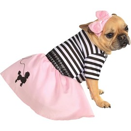 Rubies Fifties Girl Pet Costume for Dogs or Cats, Medium