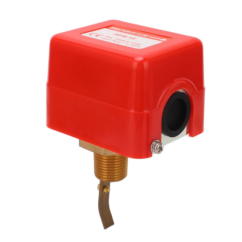 Water Flow Switch Paddle Control Brass SPDT Contacts 15A Flow