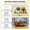 LukLoy Window Planter Box Brackets, 6 Pack Adjustable Heavy Duty