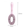 Ipetboom Plastic Scalp Massage Comb for Women Non-Static Hairbrush Curved
