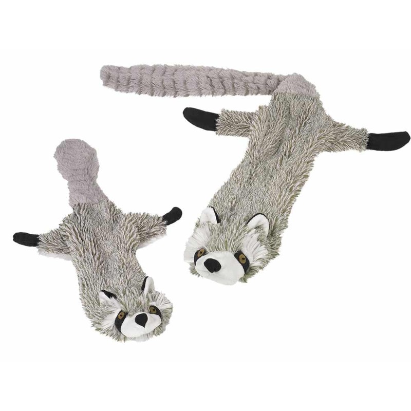 Nobby Plüsch Waschbär für Hunde, flach, 91 cm, 1 Stück