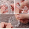 JSMTKJ 50 Pieces Buttons Make Yourself Without Button Machine Transparent
