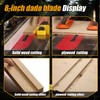 8 Inch Carbide Stacked Dado Saw Blade Set,8" Dado Blade