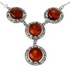 Sterling Silver and Baltic Honey Amber Necklace Isadora