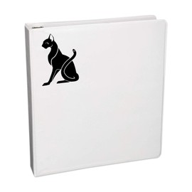 Bargain Max Decals Pharaoh Cat Decal Notebook Car Laptop 5.5" (Black)