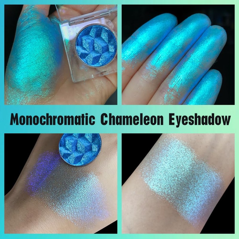 Duochrome Glitter Multichrome Metallic Eyeshadow - High Impact Multi-colors Shift
