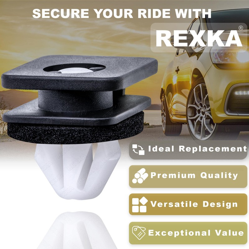 Rexka 15pcs A Pillar Trim Hardware Windshield Moulding Retaining Clips