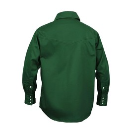 Flame Resistant FR Welding Shirt - 100% C - 9 oz (4X-Large, Welders Green)