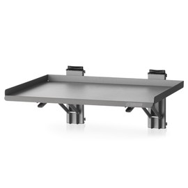Savior Equipment Wall Rack System Heavy-Duty Steel Folding Table Workbench Shelf Collapsible Wall Mount Hanger, 17" Gray