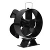 Heat Powered Stove Fan Aluminum Alloy 4 Blades Strong Wind