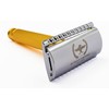 Roman Empire Shaving Double Thread Caesar Gold Safety Razor by